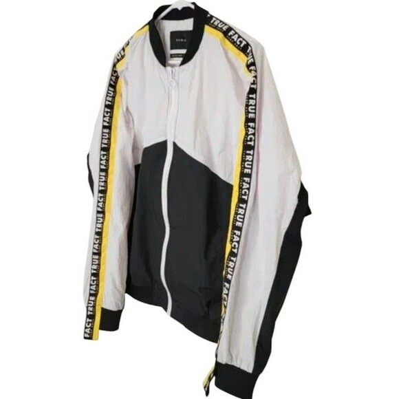 ZARA True Fact Nylon Windbreaker Y2K Size Small Vintage - Picture 1 of 10